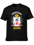 Mahjong Queen Black T-Shirt product image 1