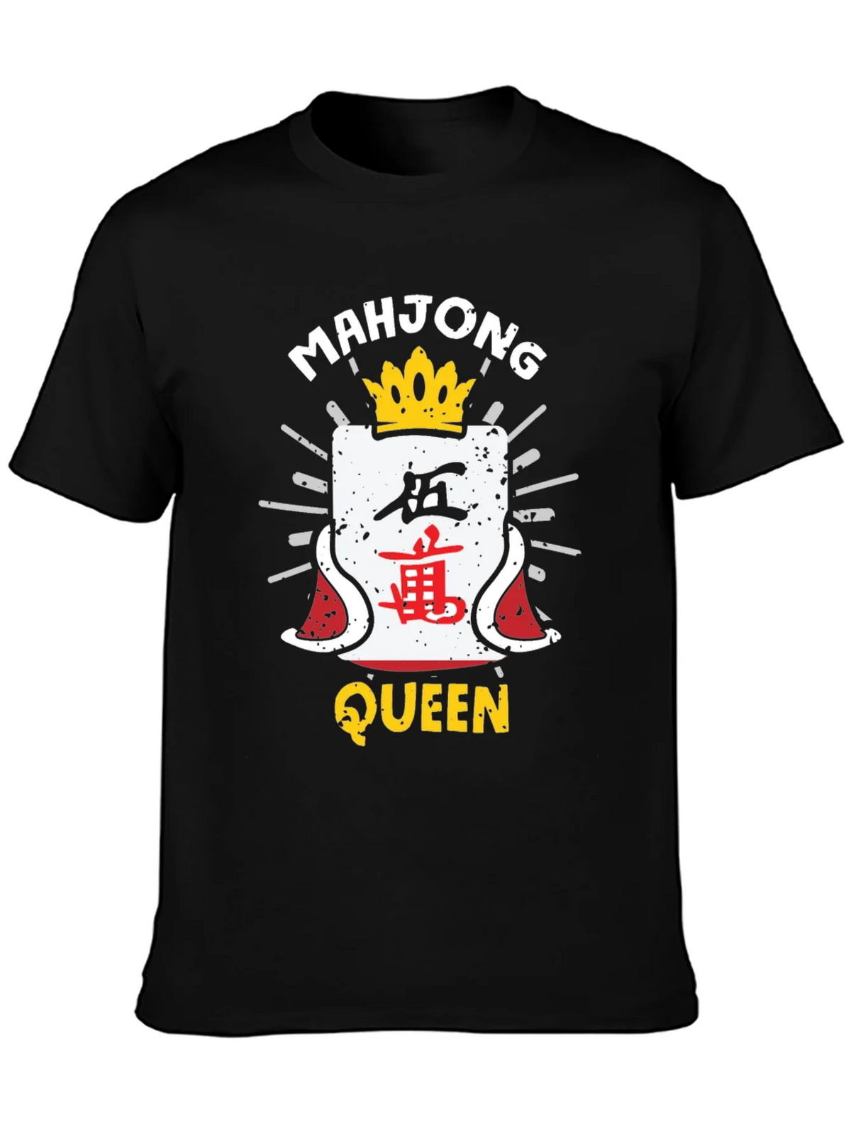 Mahjong Queen Black T-Shirt product image 1