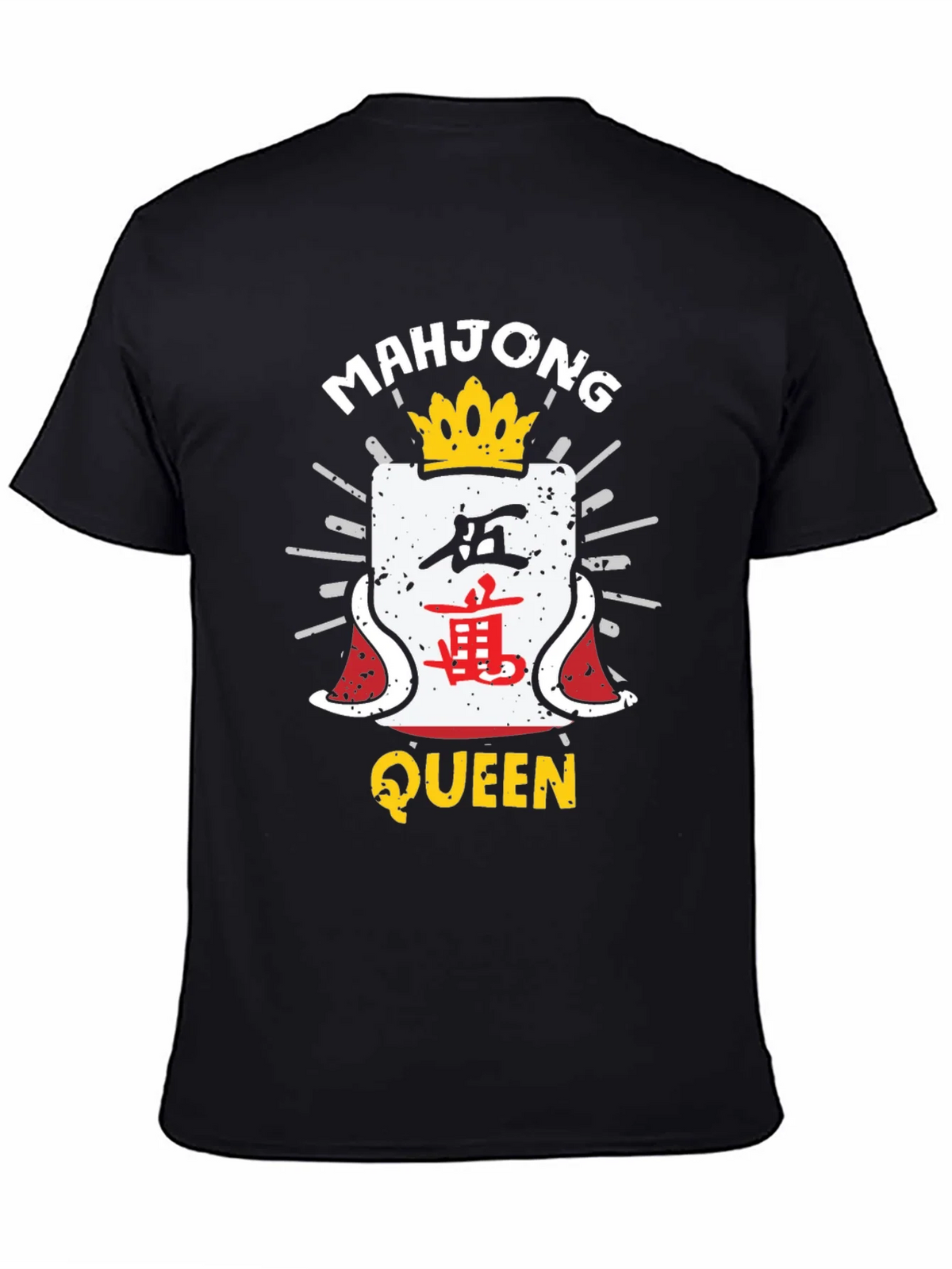 Mahjong Queen Black T-Shirt product image 2