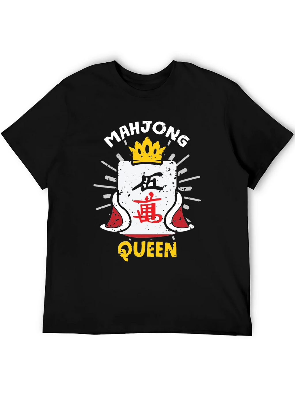 Mahjong Queen Black T-Shirt product image 3
