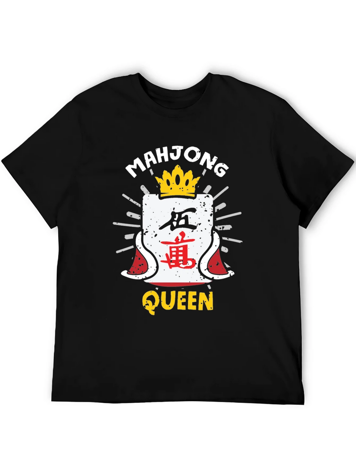 Mahjong Queen Black T-Shirt product image 3