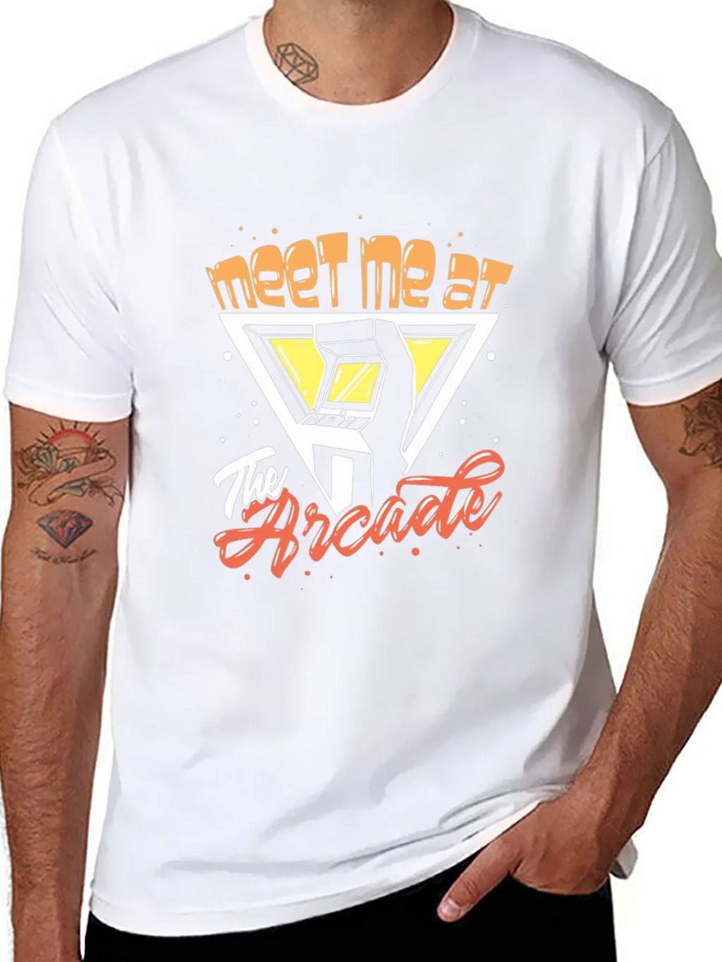 Meet Me at the Arcade Graphic Tee - Retro Gaming Shirt product image 6