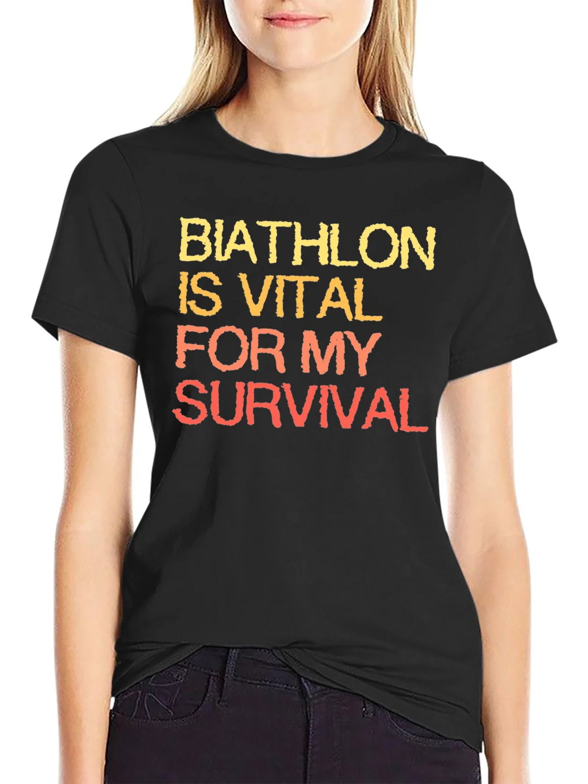 Biathlon is Vital for My Survival T-Shirt product image 2