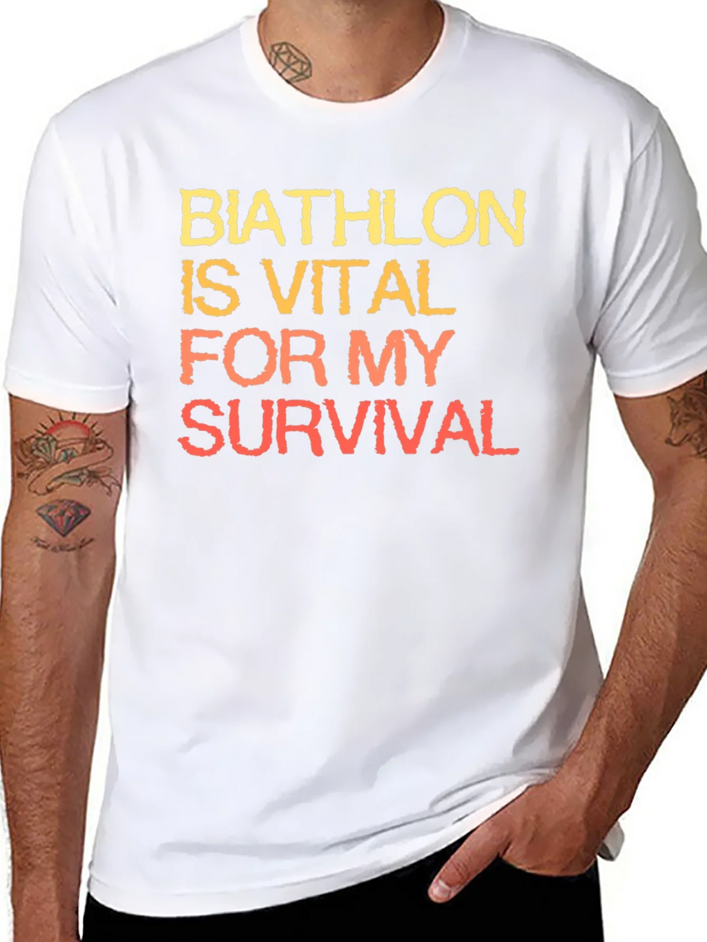 Biathlon is Vital for My Survival T-Shirt product image 7