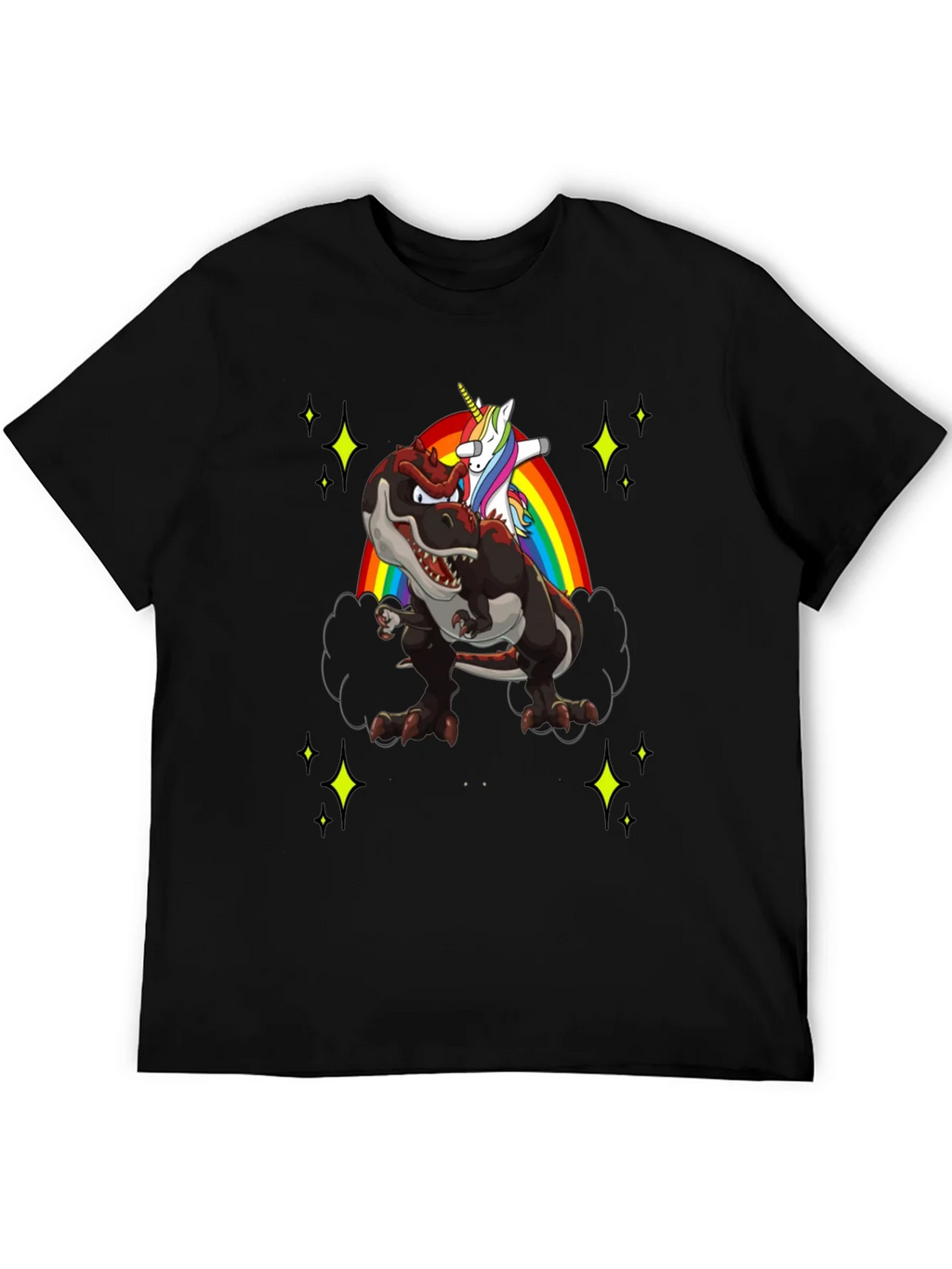 Dino Unicorn Rainbow Mens T-Shirt product image 5