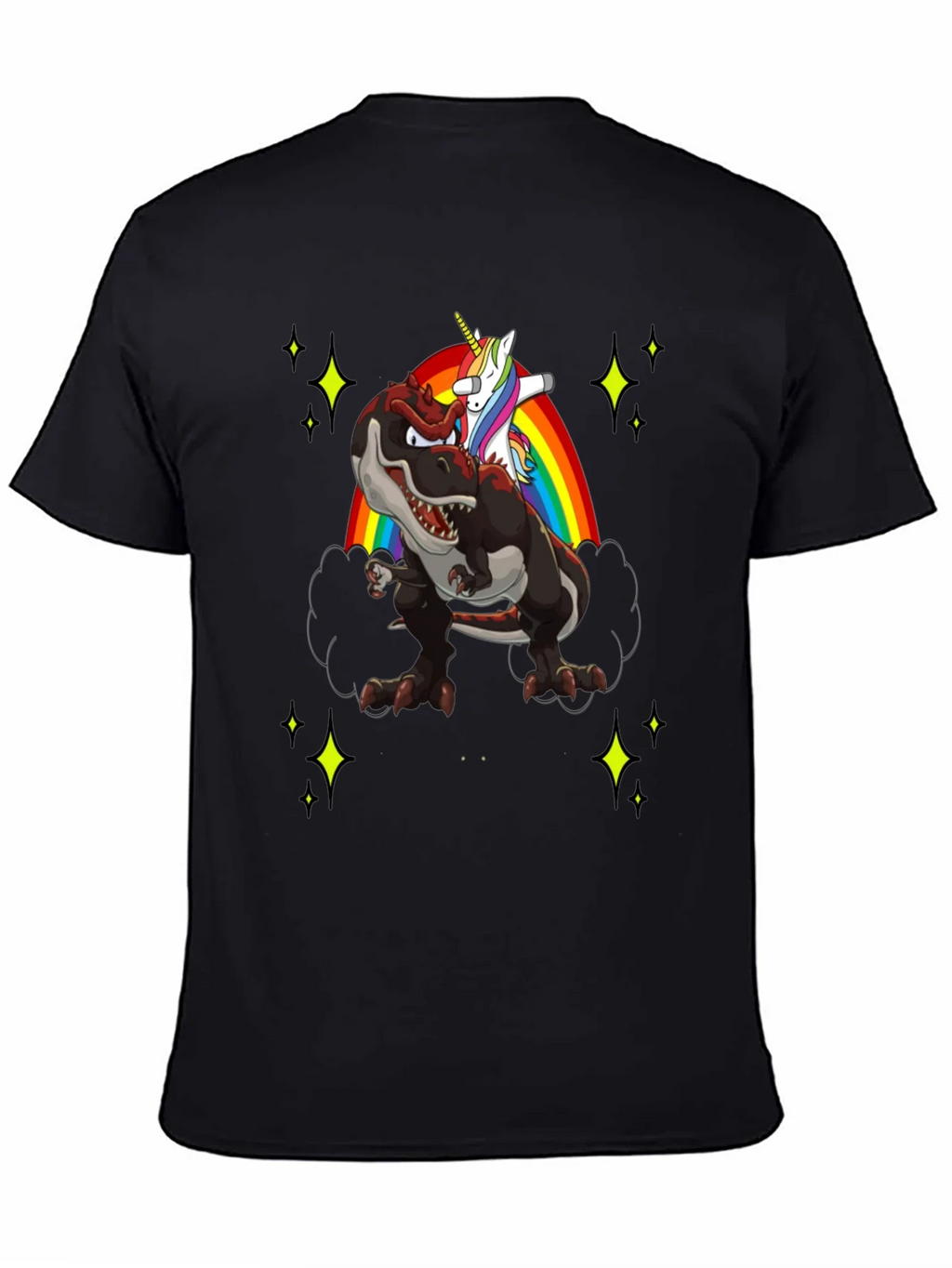Dino Unicorn Rainbow Mens T-Shirt product image 4
