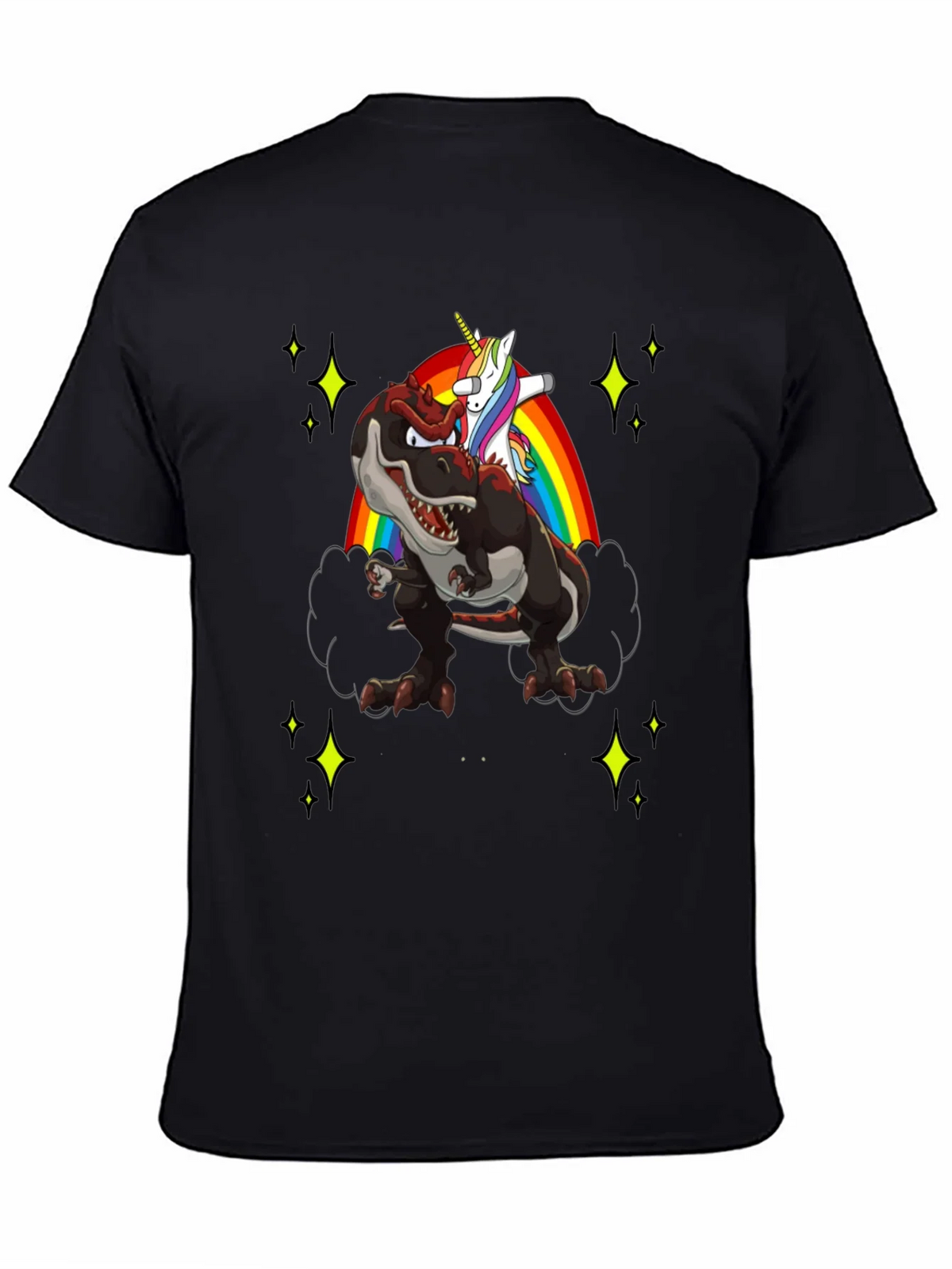 Dino Unicorn Rainbow Mens T-Shirt product image 4