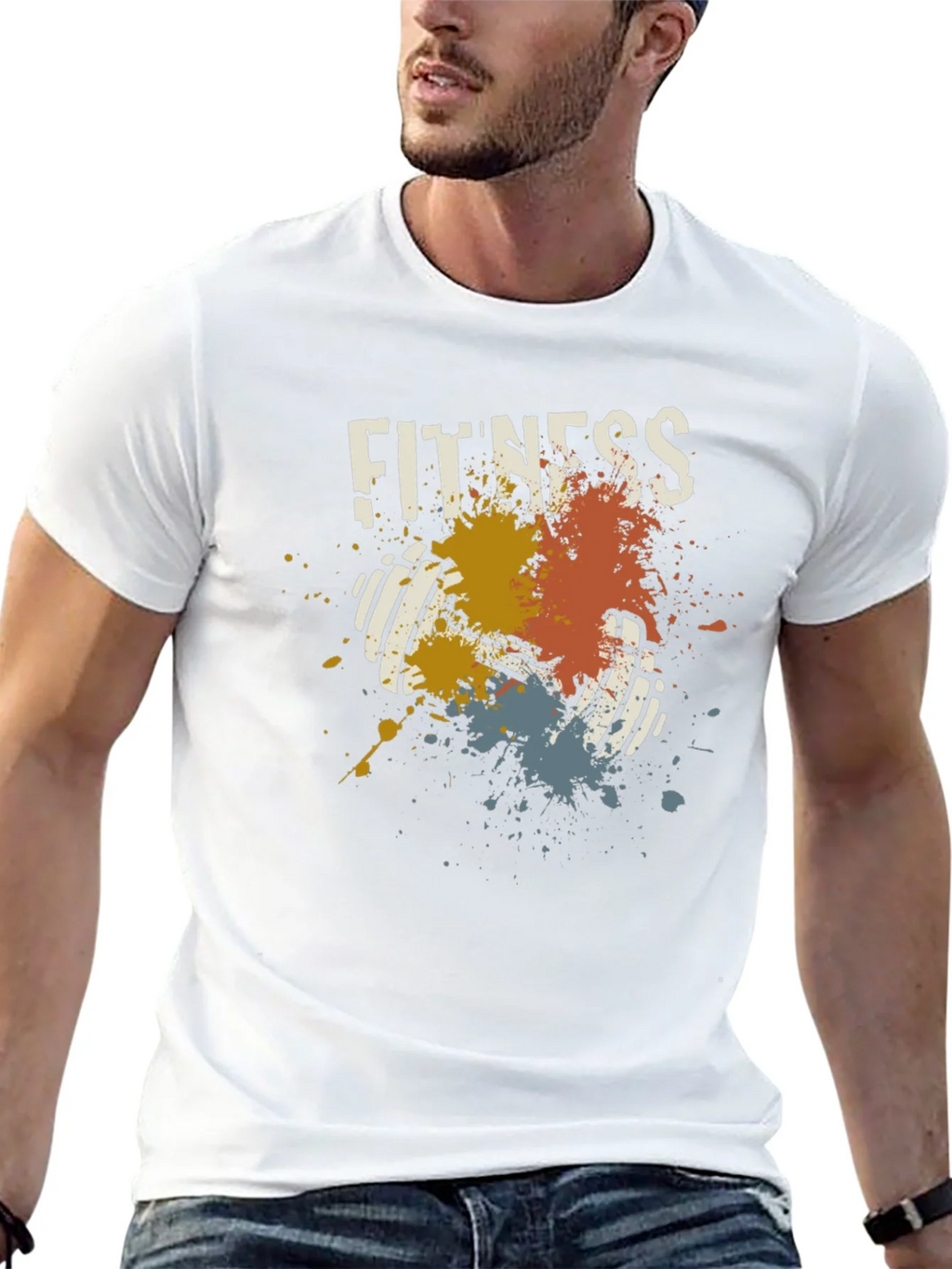 Fitness Dumbbell Graphic T-Shirt product image 12