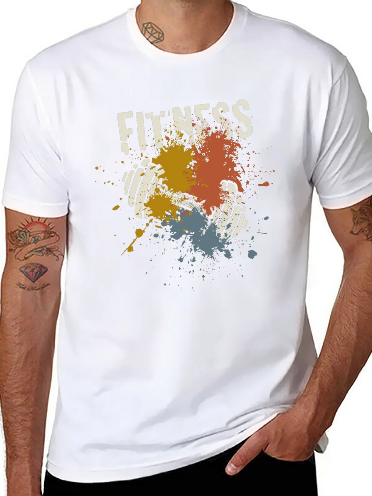 Fitness Dumbbell Graphic T-Shirt product image 7