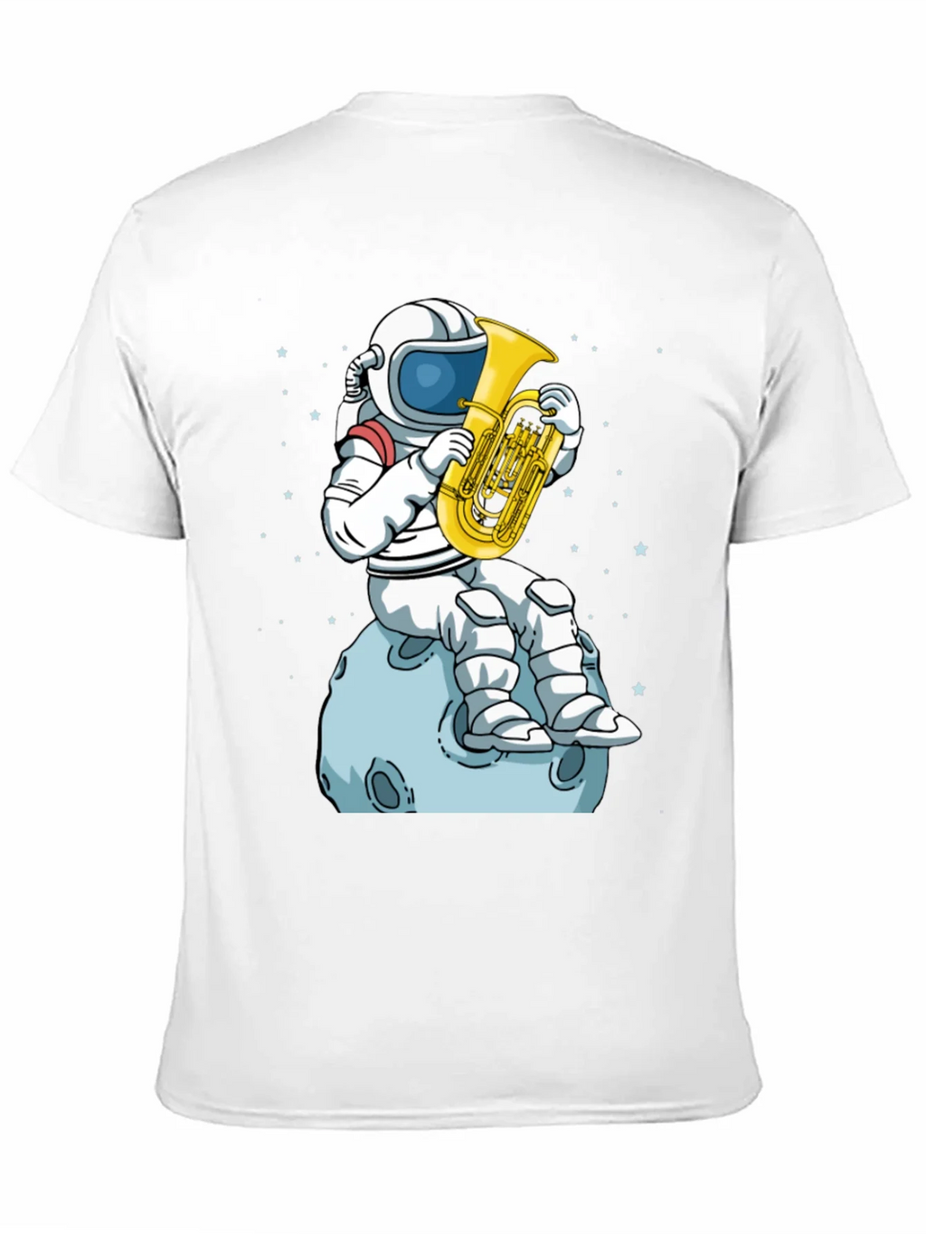 Astronaut Tuba Player Black T-Shirt product image 10