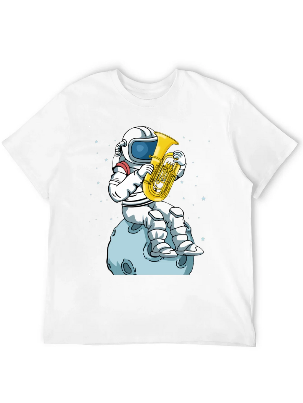 Astronaut Tuba Player Black T-Shirt product image 11
