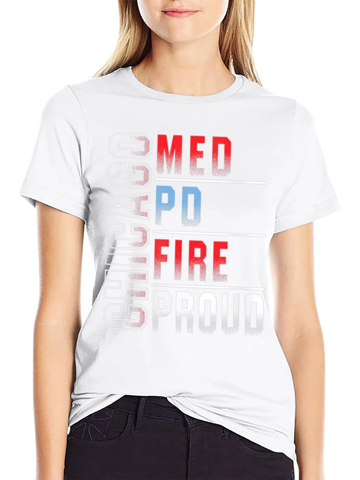 Chicago MED PD FIRE Proud T-Shirt product image 8