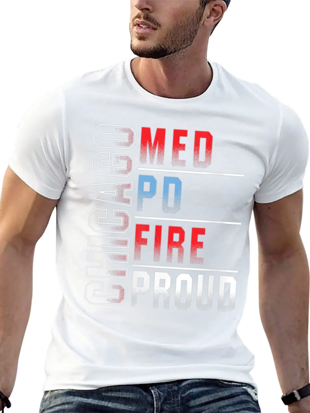Chicago MED PD FIRE Proud T-Shirt product image 12