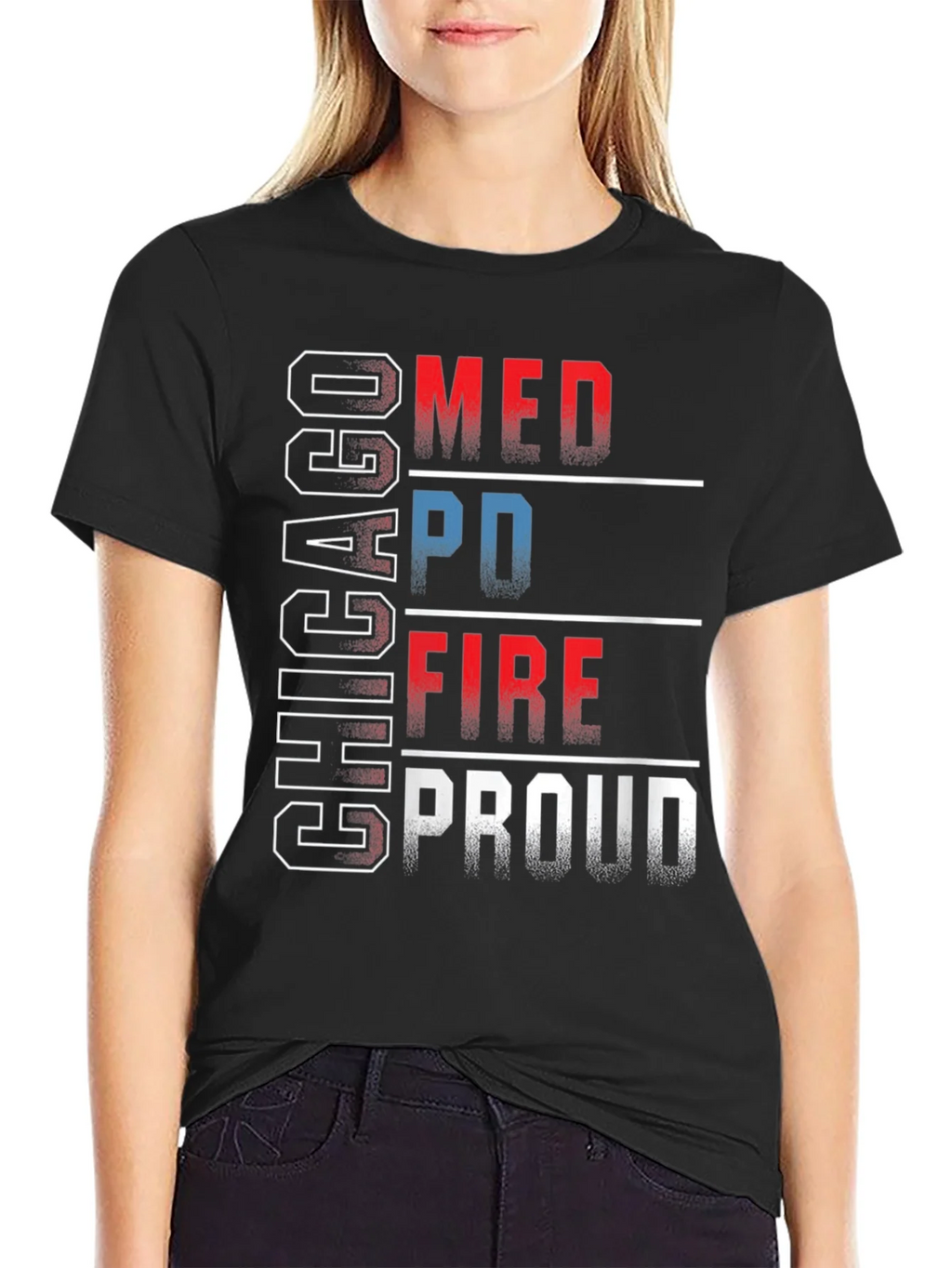 Chicago MED PD FIRE Proud T-Shirt product image 2