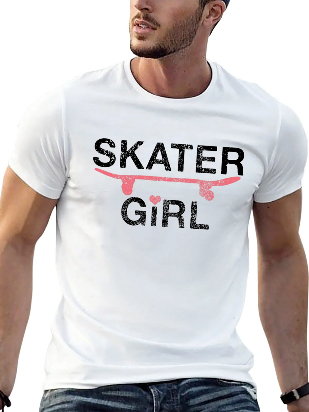 Skater Girl Graphic T-Shirt - Black product image 12
