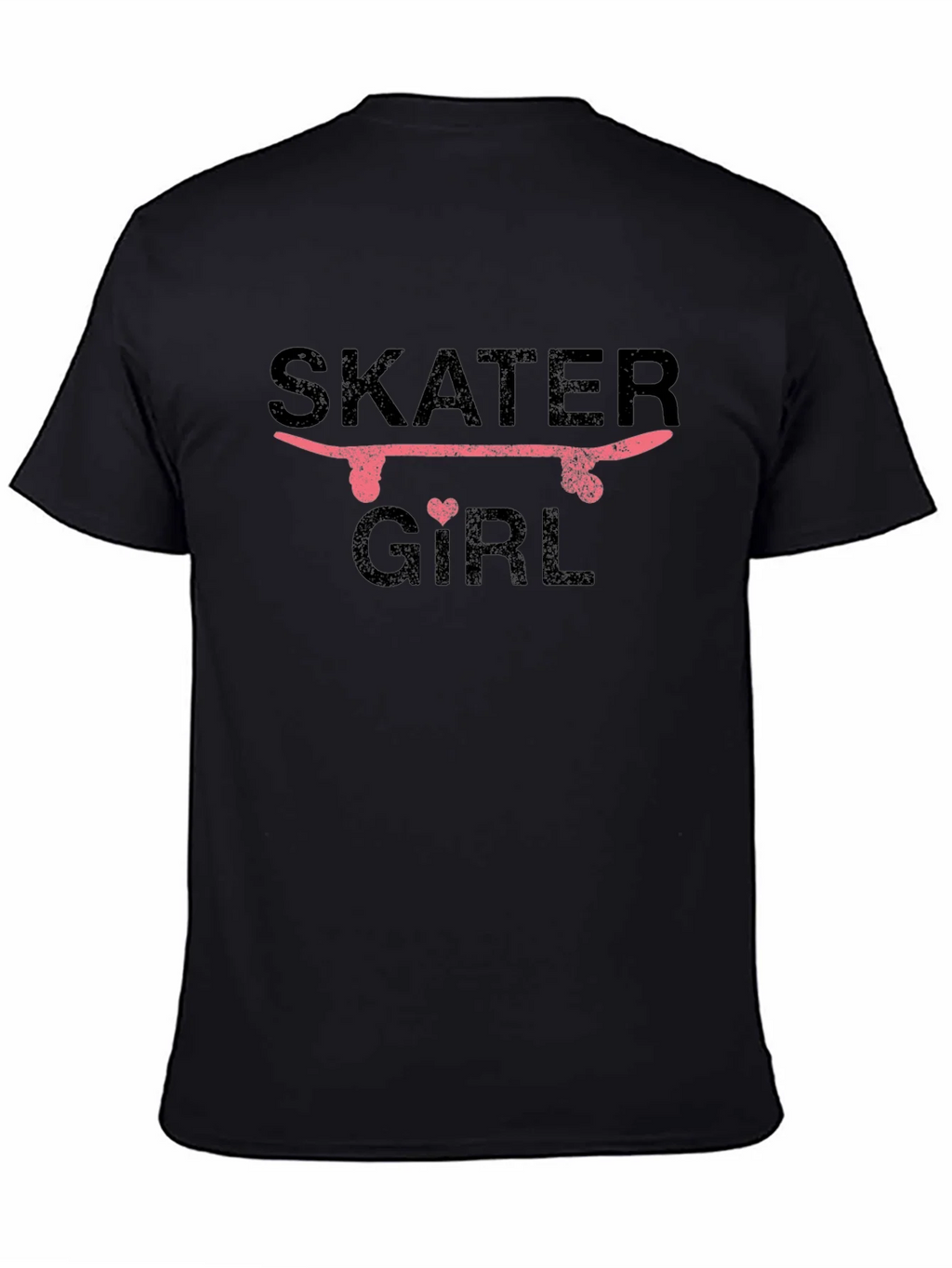 Skater Girl Graphic T-Shirt - Black product image 4
