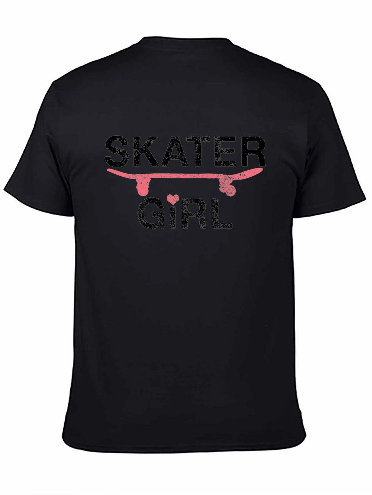 Skater Girl Graphic T-Shirt - Black product image 4