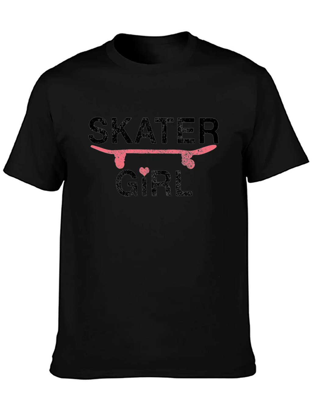 Skater Girl Graphic T-Shirt - Black product image 3