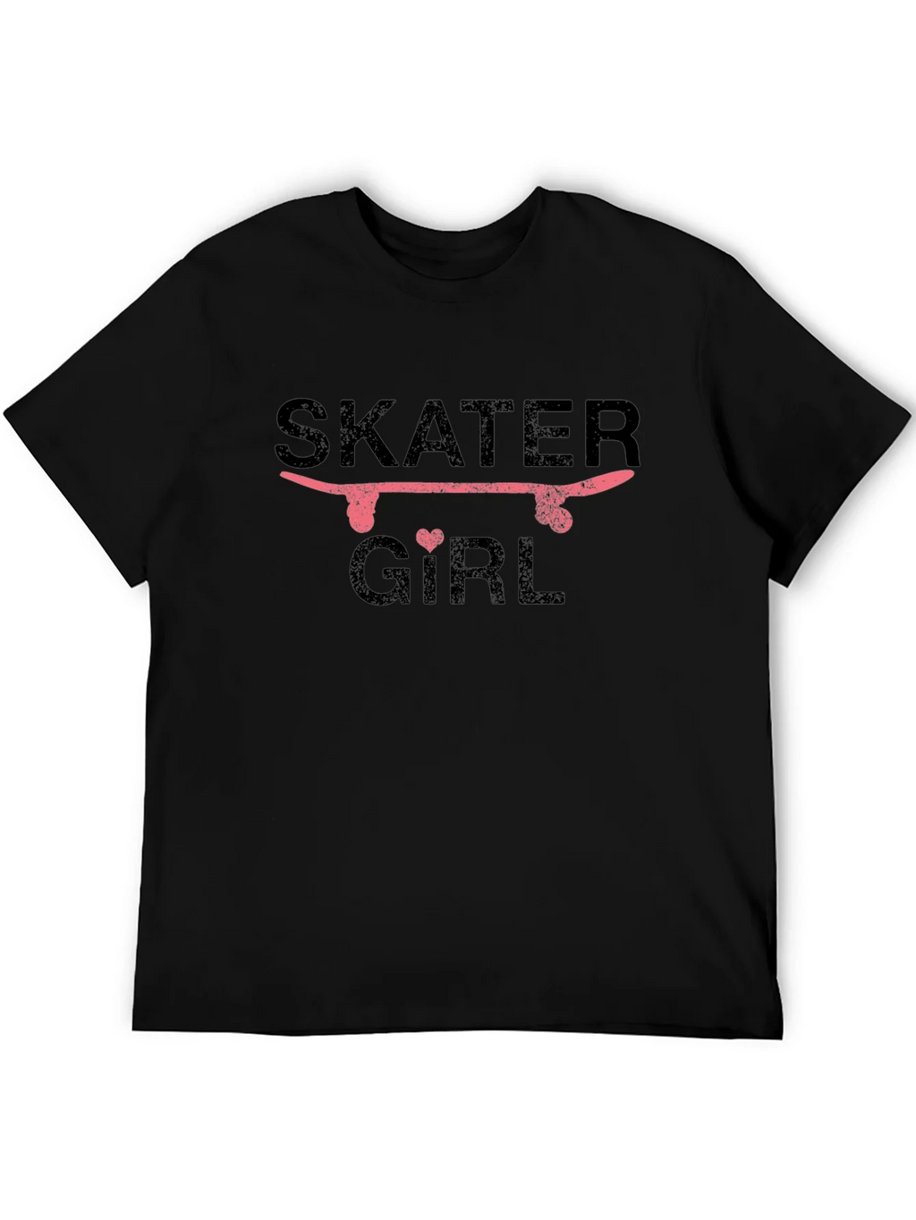 Skater Girl Graphic T-Shirt - Black product image 5