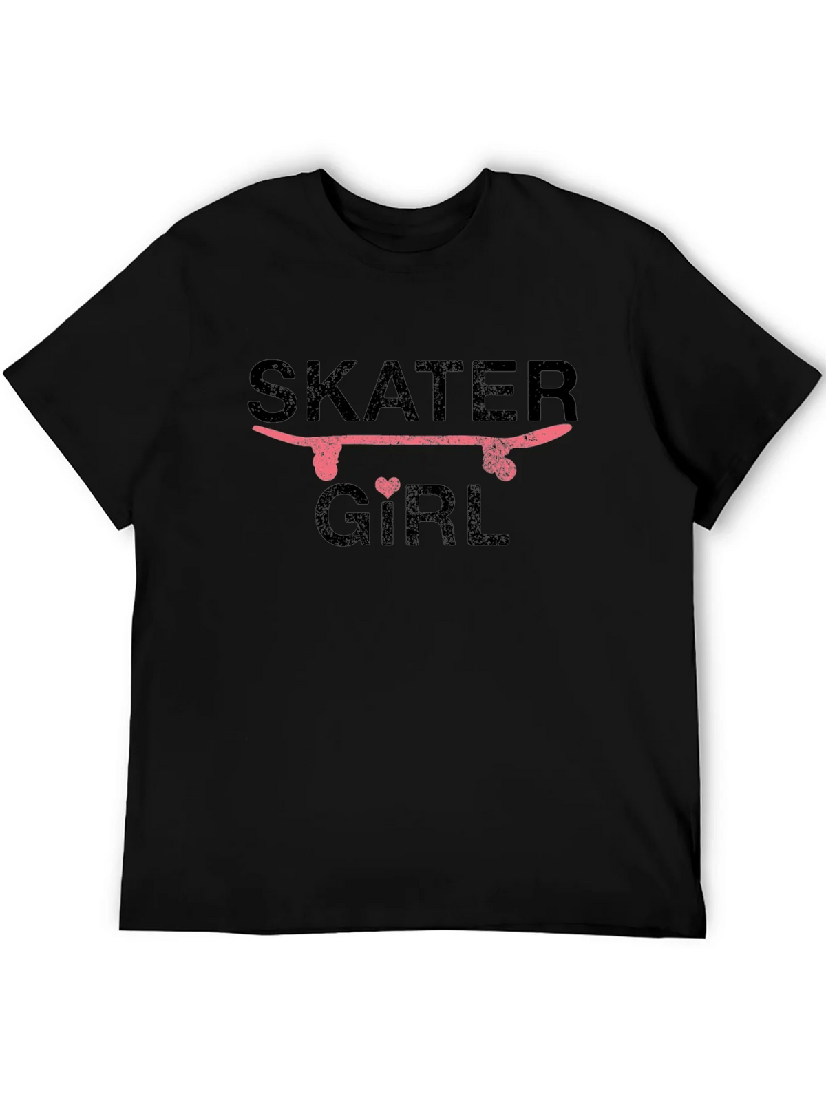 Skater Girl Graphic T-Shirt - Black product image 5