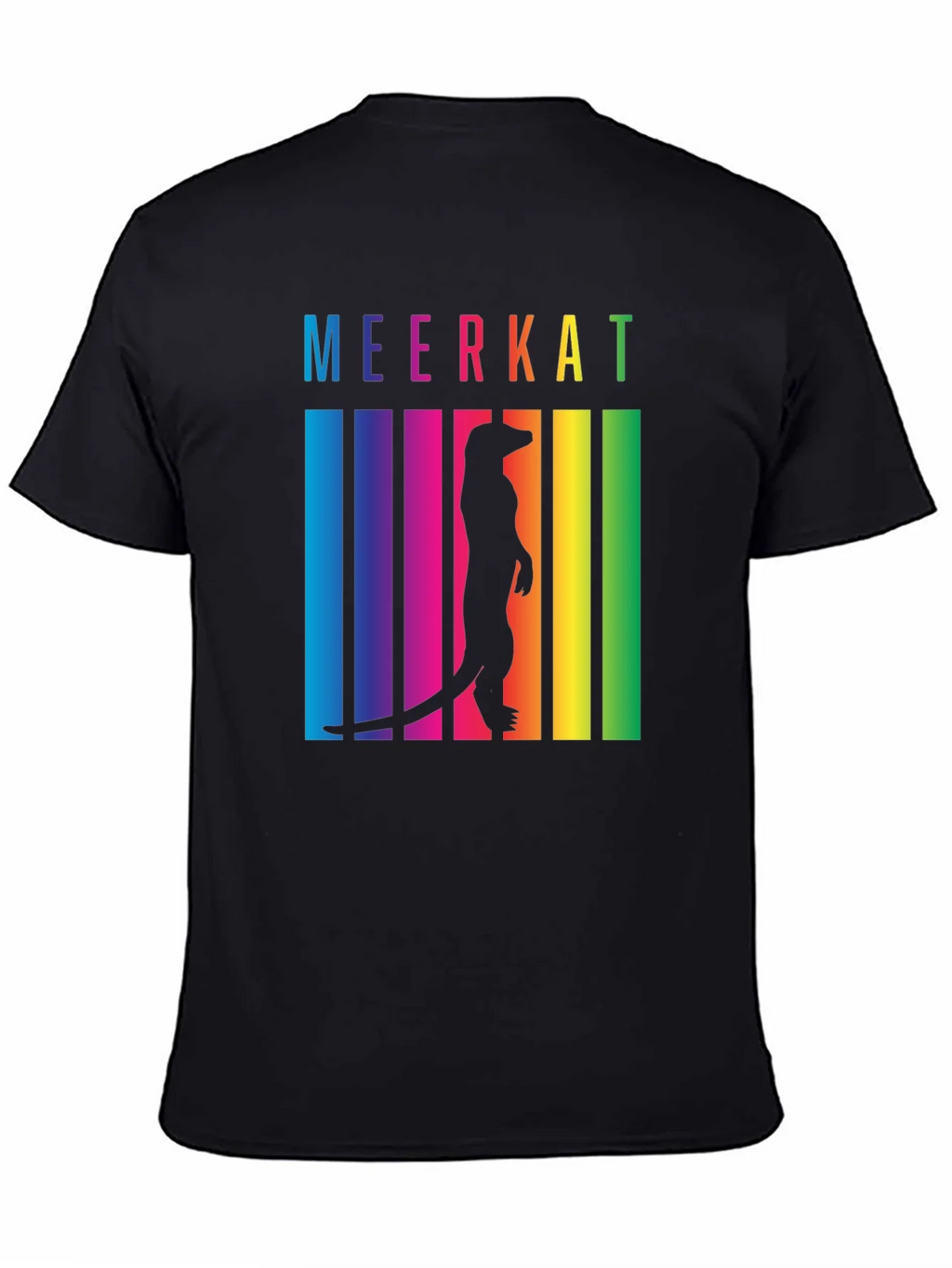 Meerkat Rainbow T-Shirt - Novelty Graphic Tee product image 4