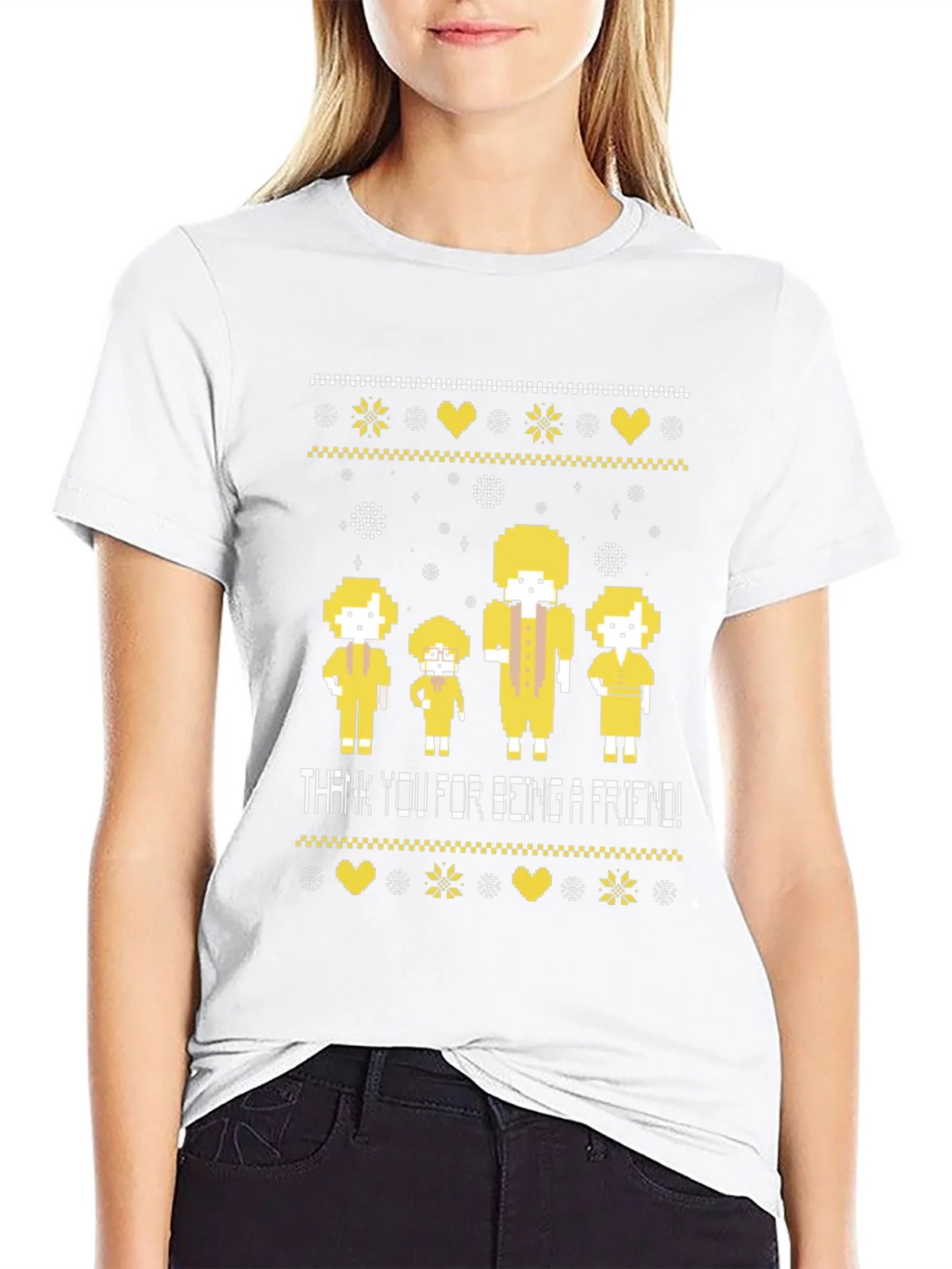 Golden Girls Pixel Art Thank You For Being A Friend Black product image 8