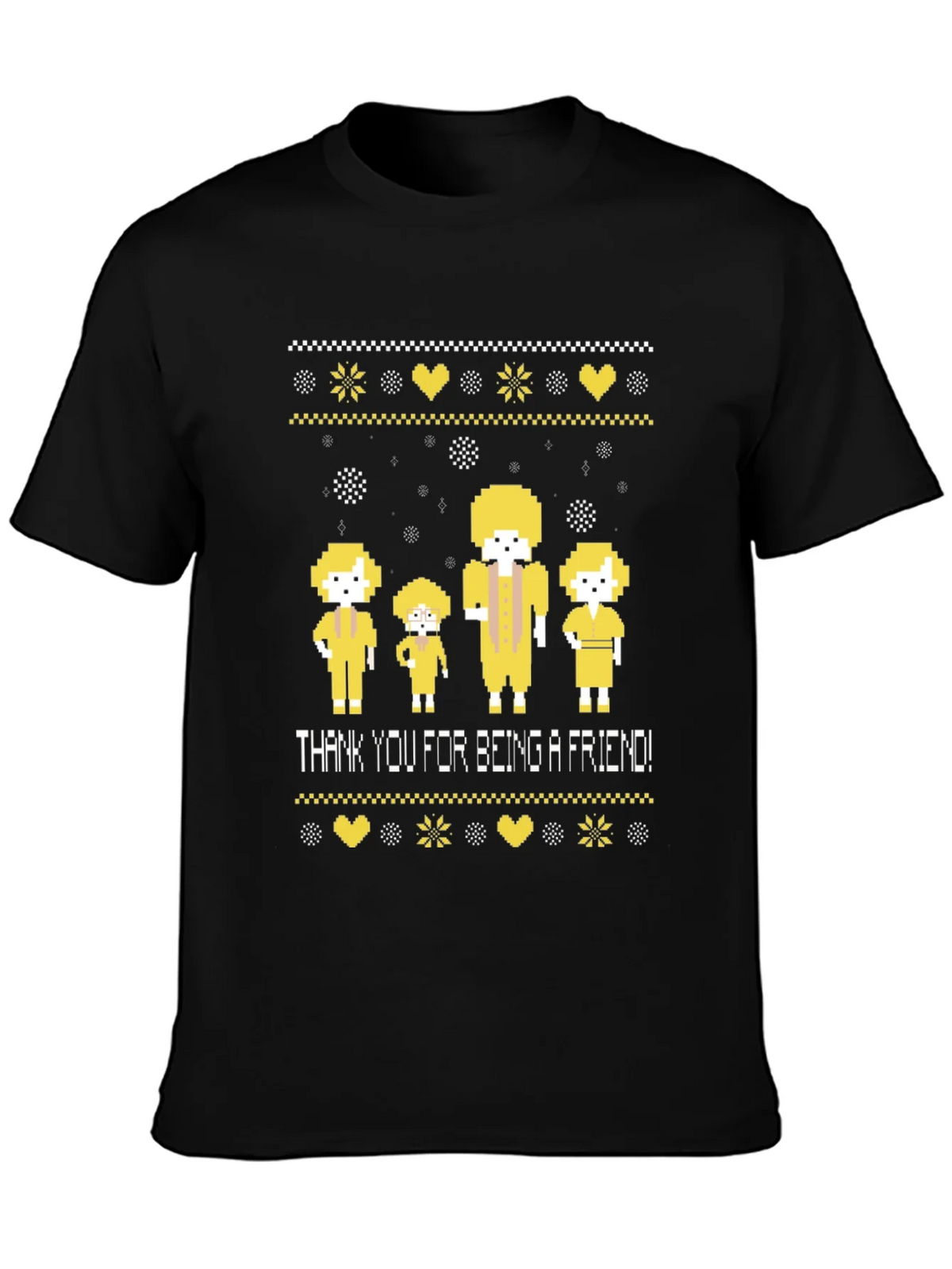 Golden Girls Pixel Art Thank You For Being A Friend Black product image 3