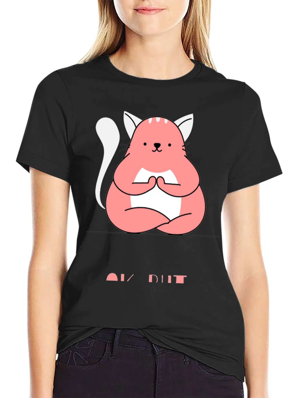 Meditating Cat Graphic Tee - Zen Style Comfort product image 2