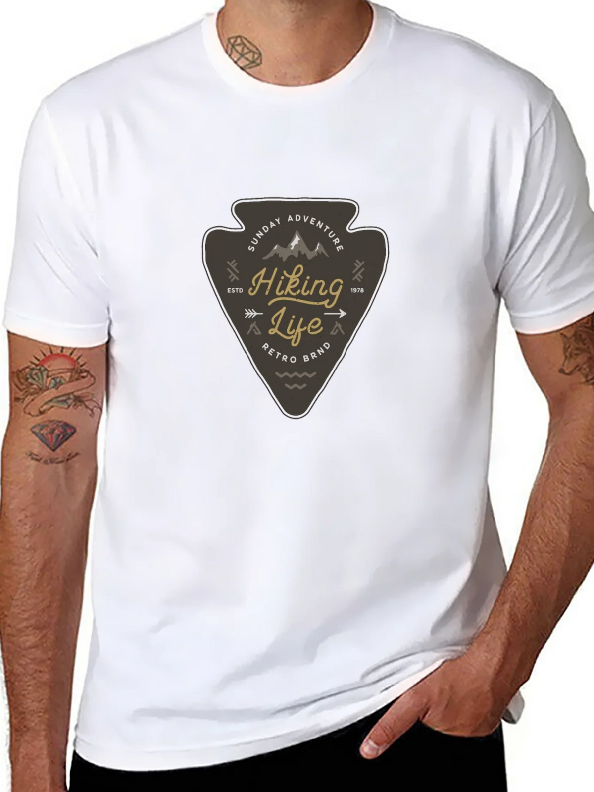Hiking Life Graphic Tee - Retro Adventure Shirt product image 7