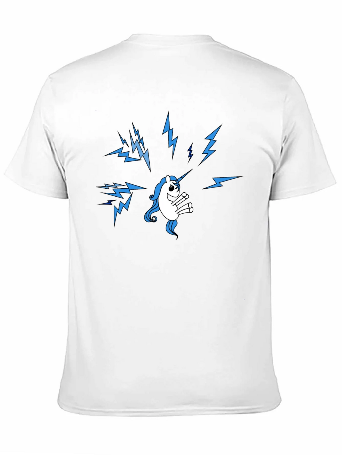 Unicorn Lightning Bolt Graphic Black T-Shirt product image 10