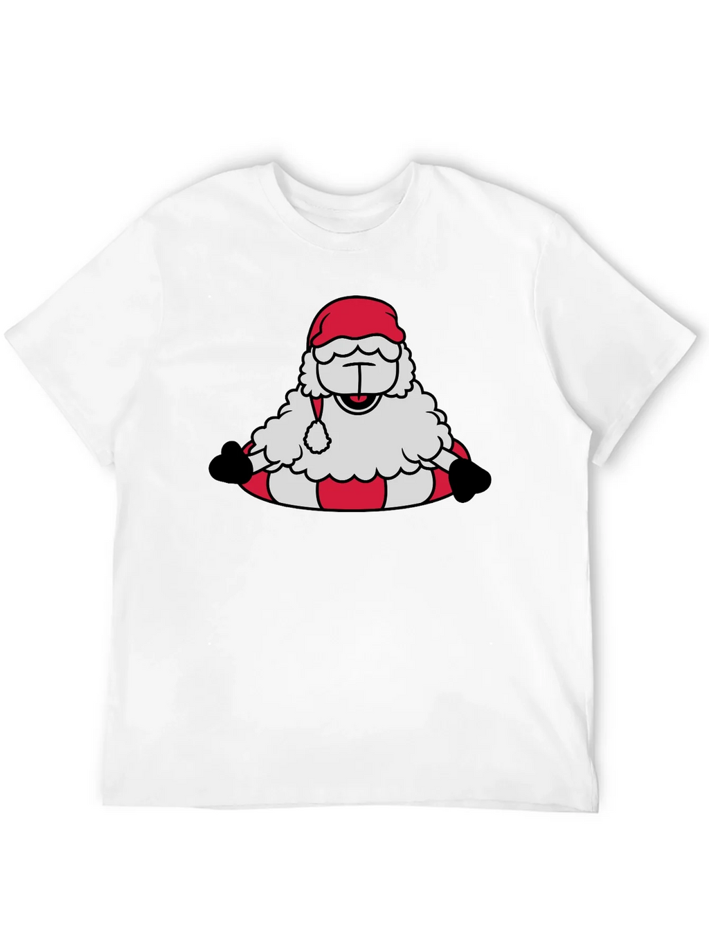 Santa Sheep Graphic Tee - Holiday T-Shirt product image 7