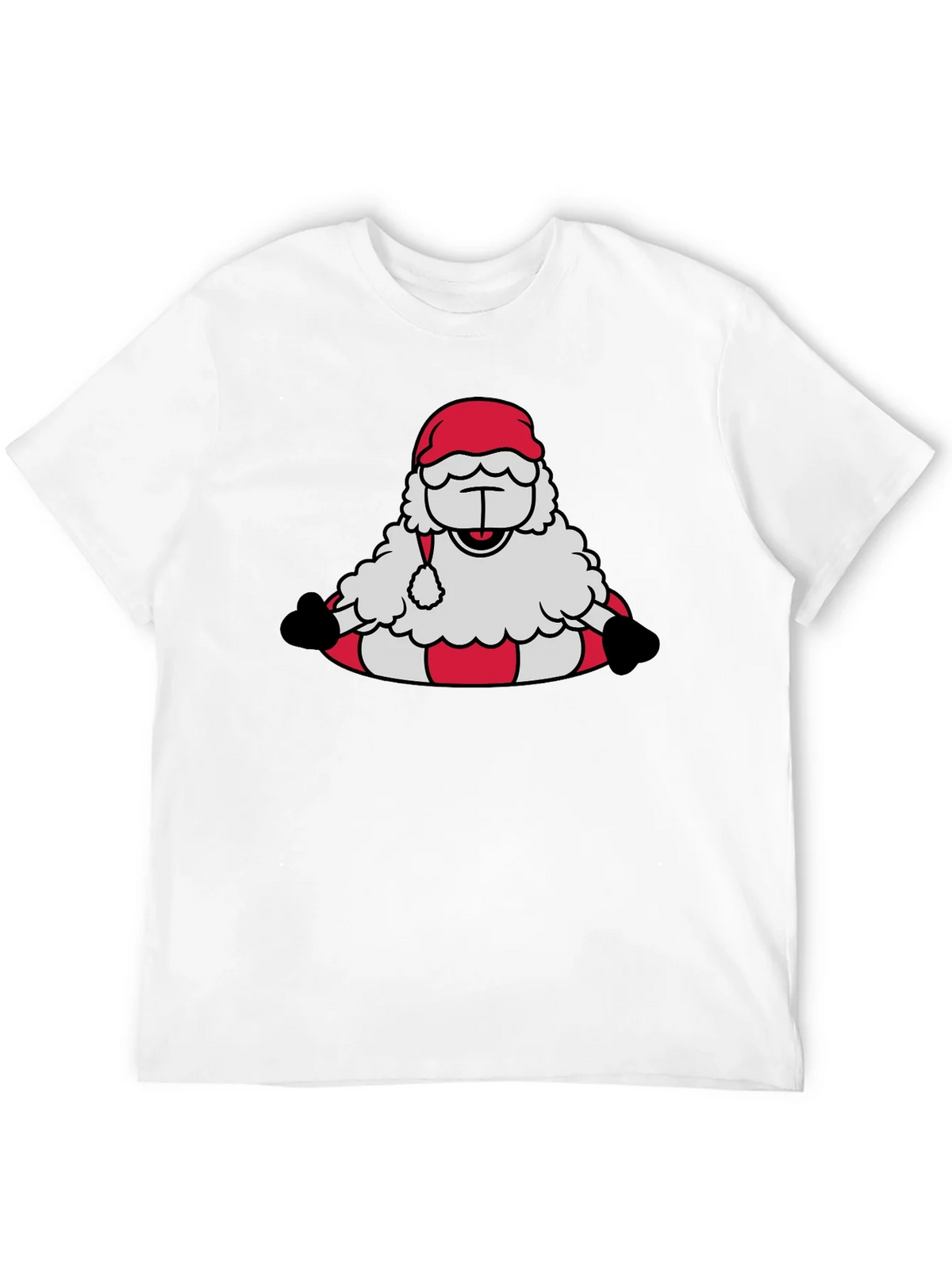 Santa Sheep Graphic Tee - Holiday T-Shirt product image 7