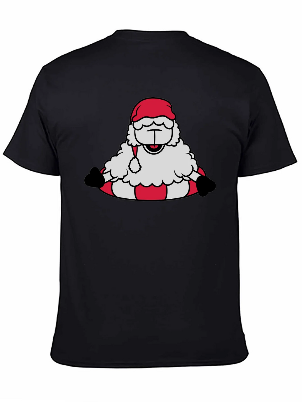 Santa Sheep Graphic Tee - Holiday T-Shirt product image 2