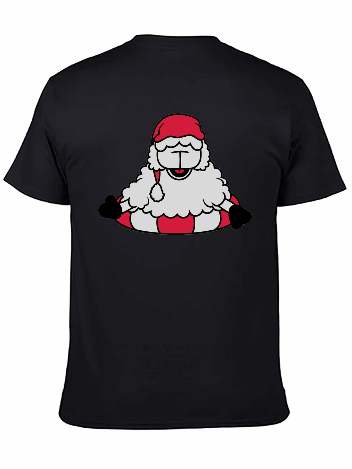 Santa Sheep Graphic Tee - Holiday T-Shirt product image 2