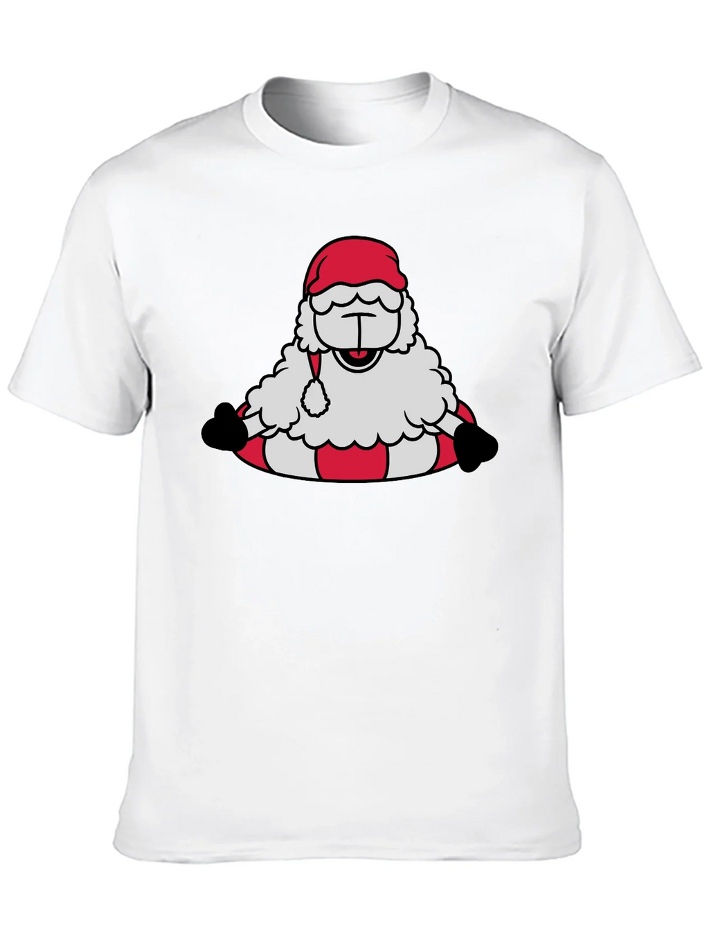 Santa Sheep Graphic Tee - Holiday T-Shirt product image 5