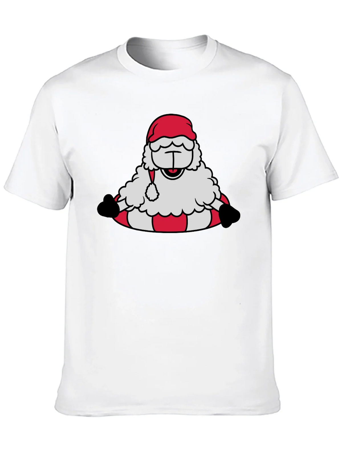 Santa Sheep Graphic Tee - Holiday T-Shirt product image 5
