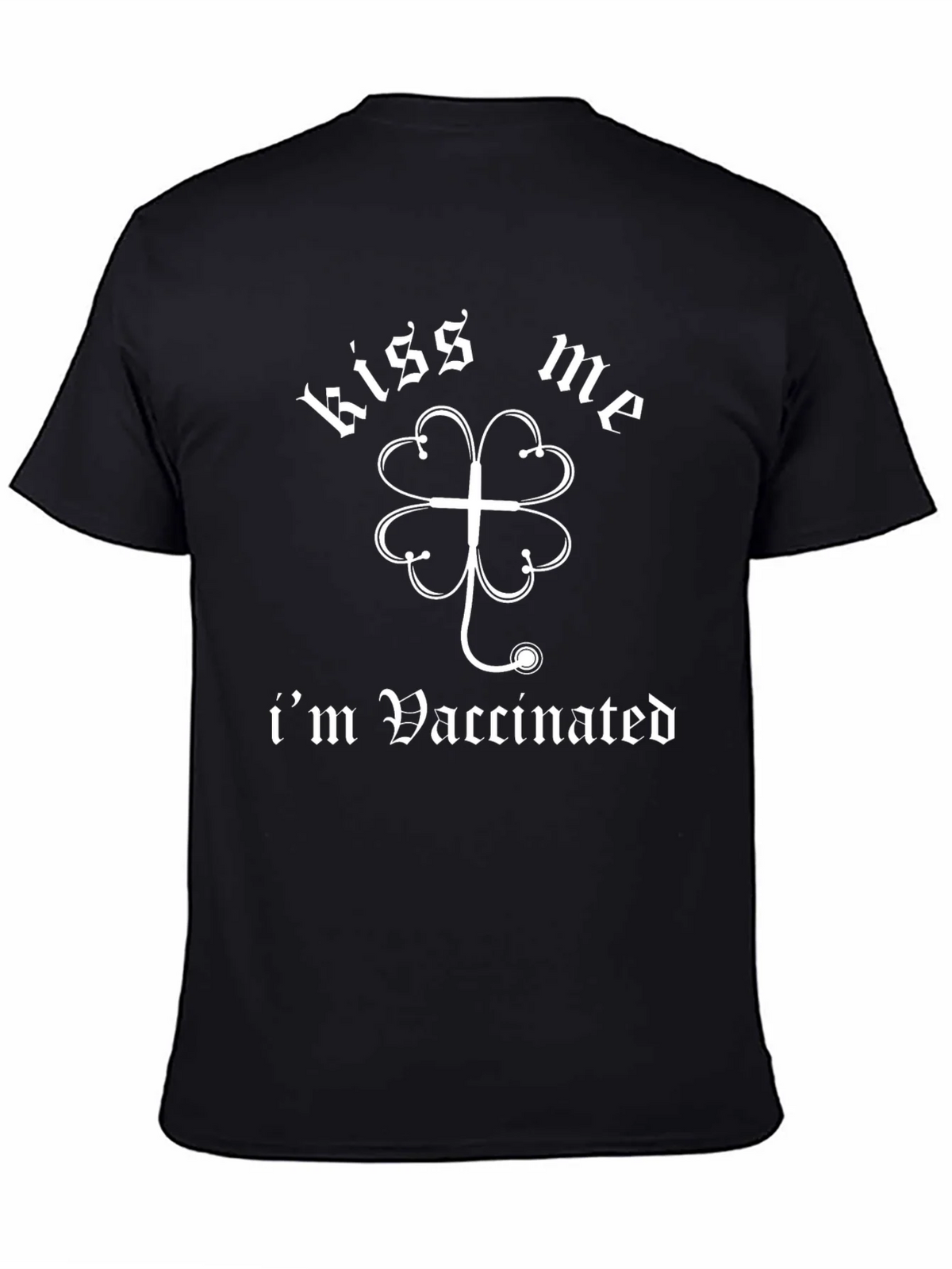 Kiss Me Im Vaccinated St. Patricks Day T-Shirt product image 4