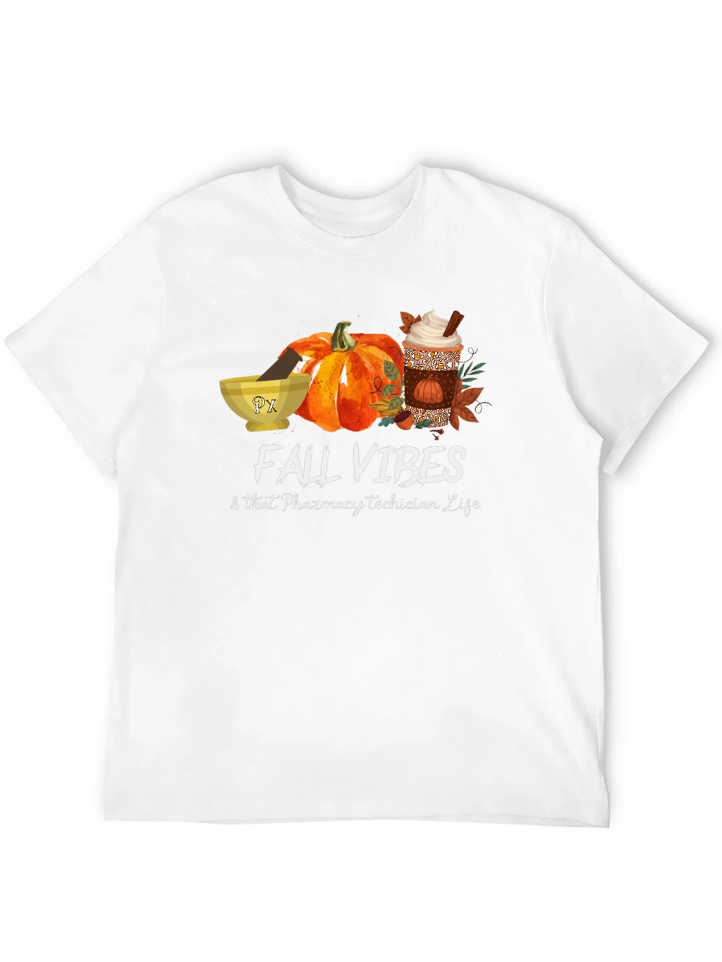 Fall Vibes Pharmacy Tech T-Shirt product image 11
