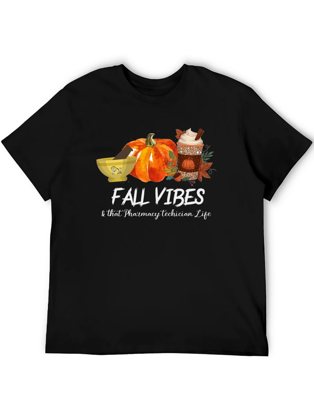 Fall Vibes Pharmacy Tech T-Shirt product image 5