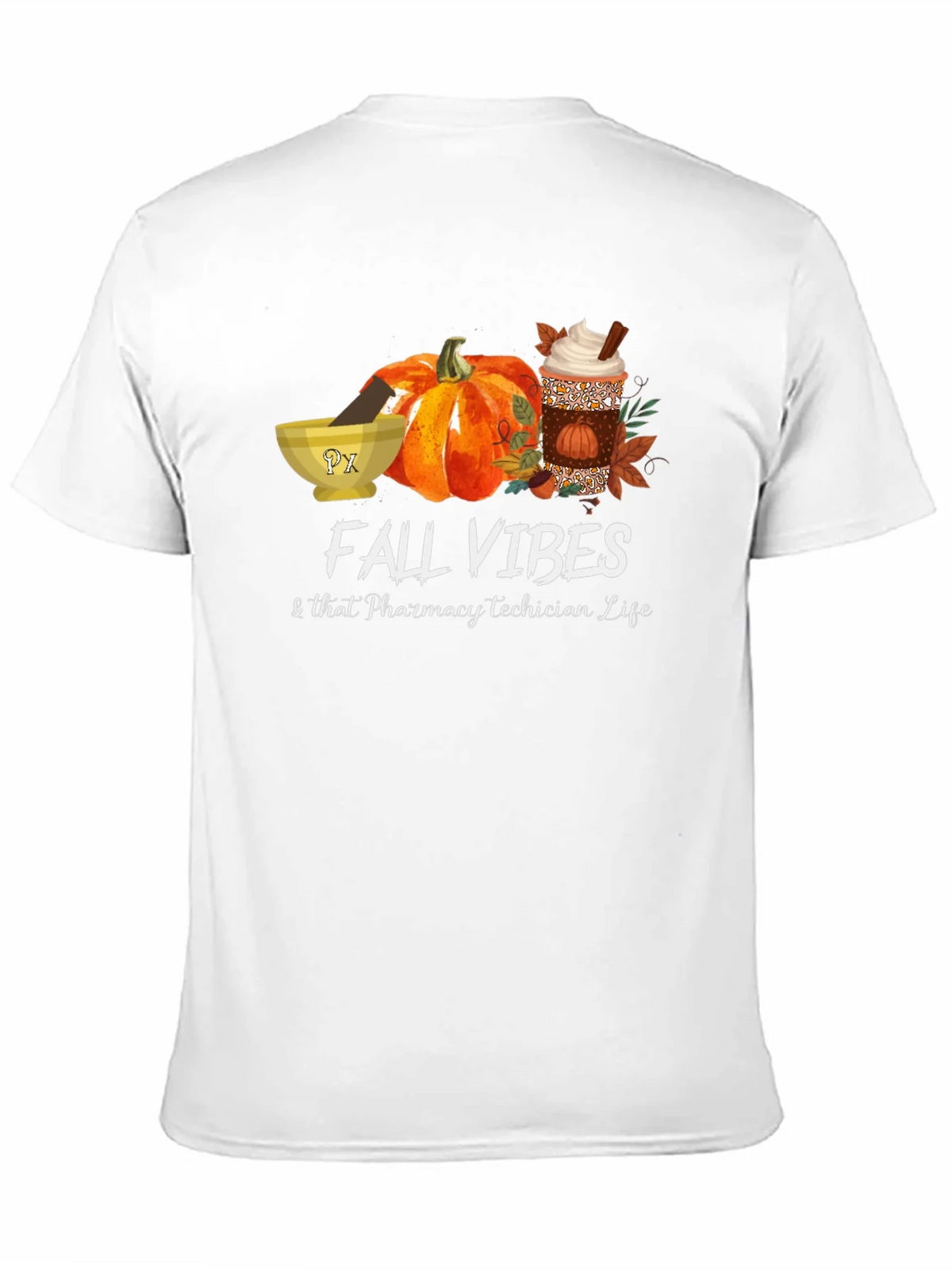 Fall Vibes Pharmacy Tech T-Shirt product image 10