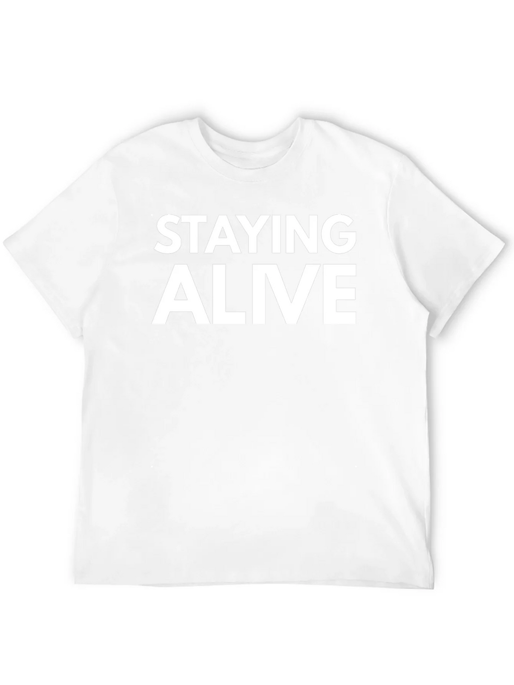 Staying Alive Graphic Tee - Black Cotton T-Shirt product image 11