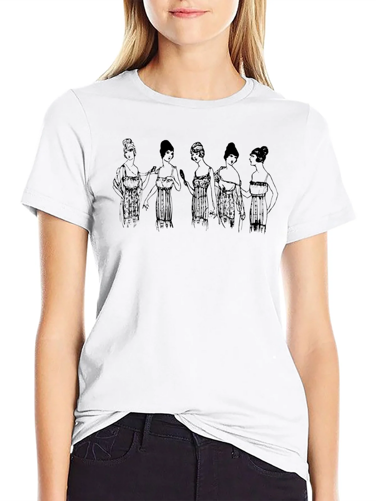 Vintage Women Graphic Tee - Black product image 8