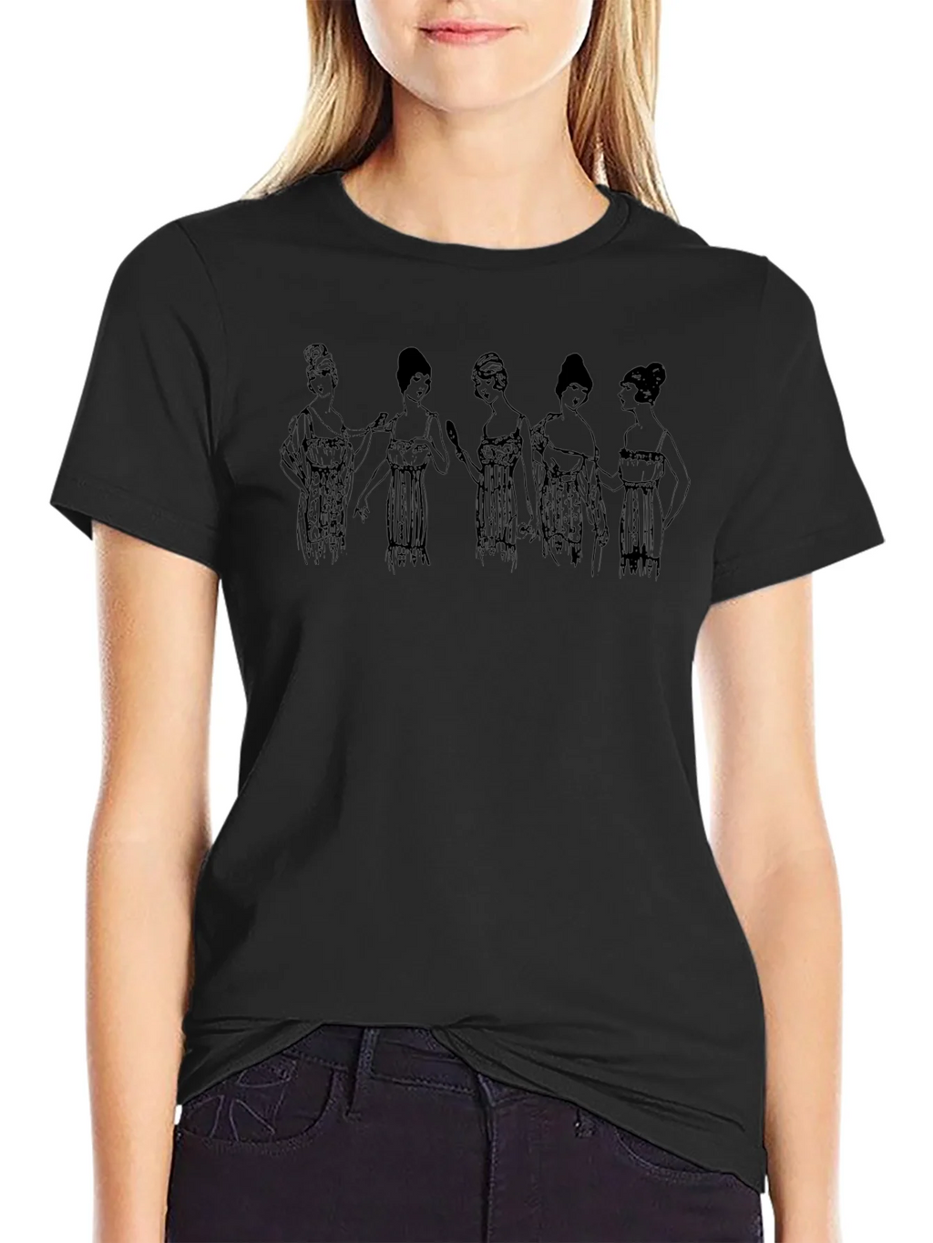 Vintage Women Graphic Tee - Black product image 2