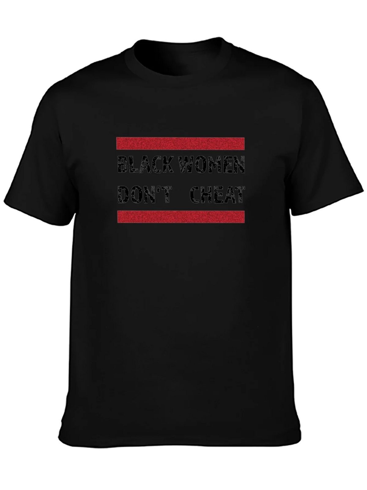 Black Women Dont Cheat Graphic Tee product image 3