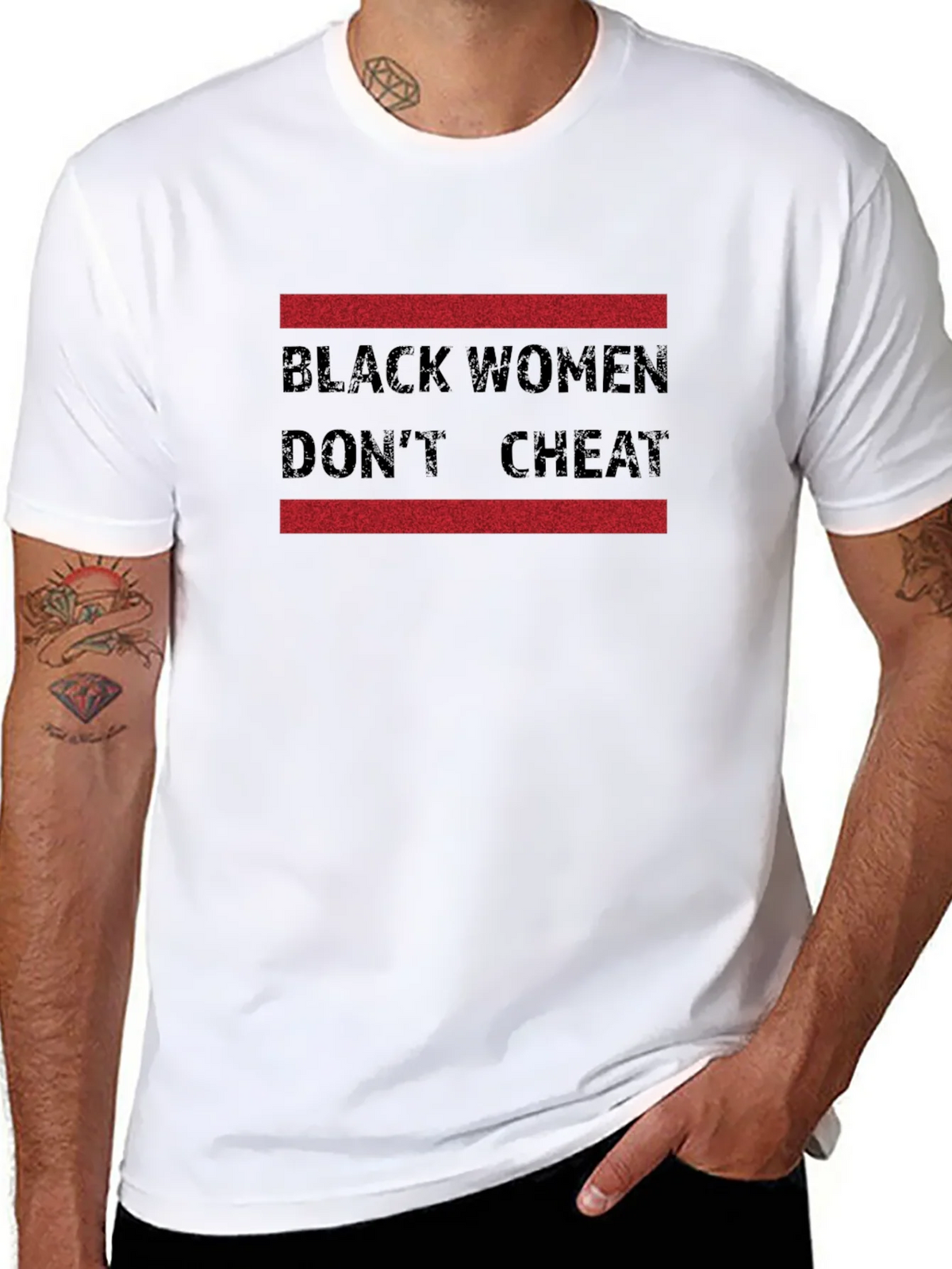 Black Women Dont Cheat Graphic Tee product image 7
