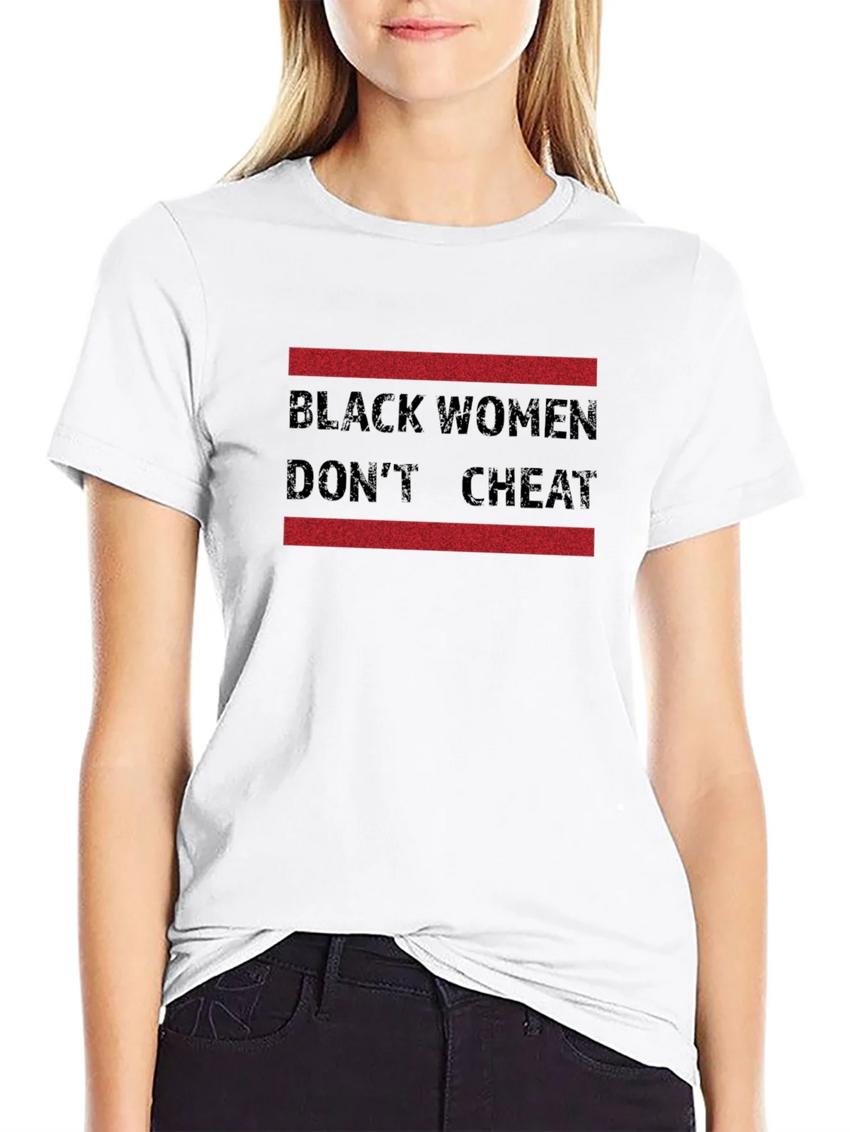Black Women Dont Cheat Graphic Tee product image 8