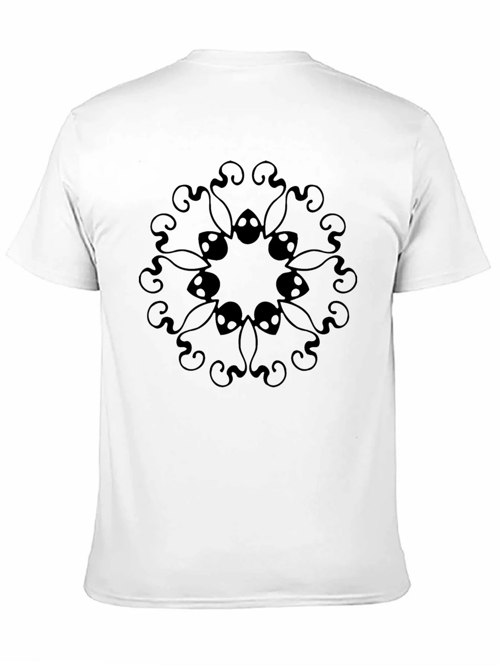 Mens Black Graphic Tee - Mandala Design product image 7