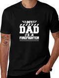 My Dad Is A Firefighter Black T-Shirt product image 1