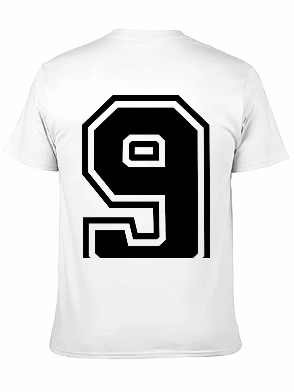 Mens Black Number 9 Graphic Tee Shirt product image 10