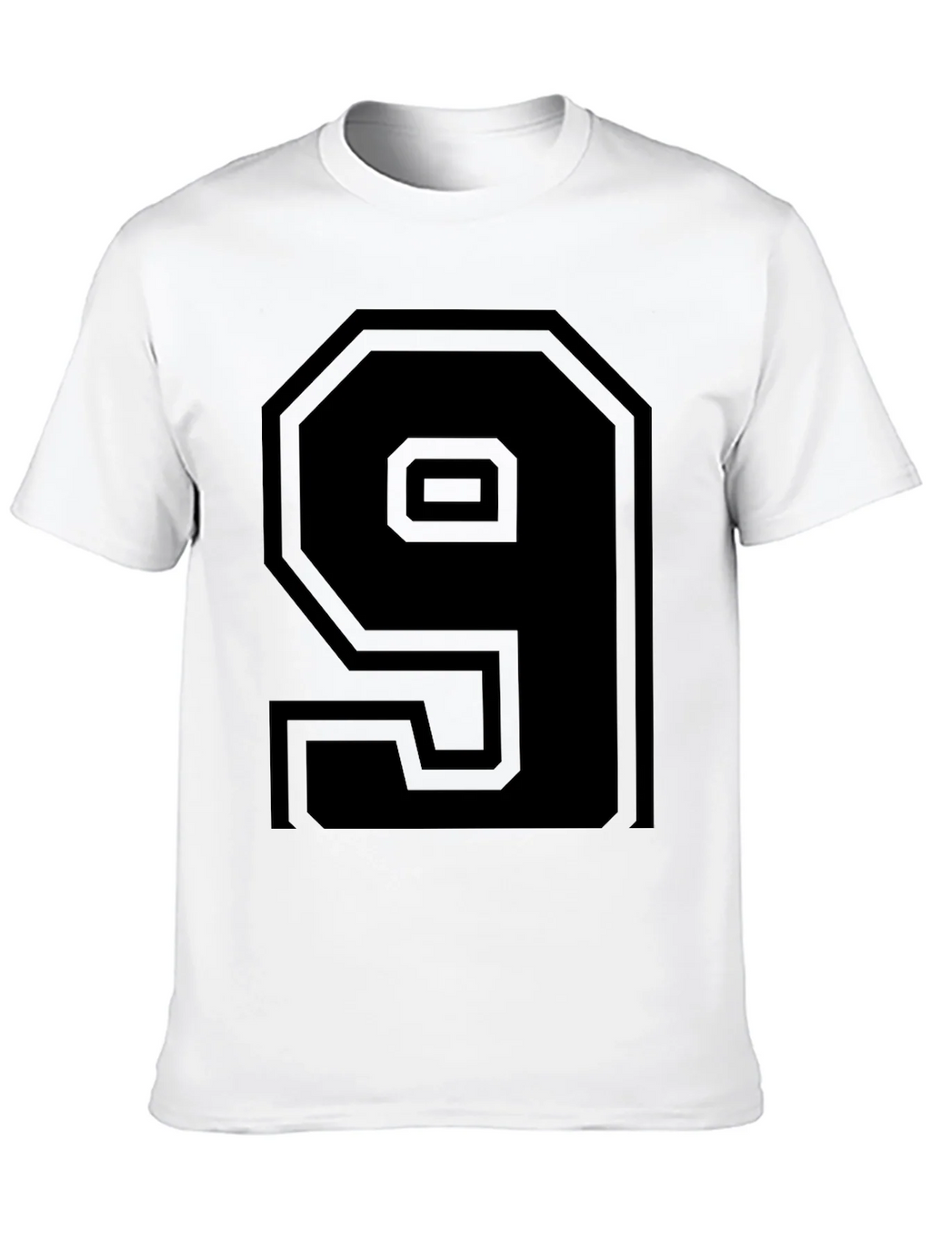 Mens Black Number 9 Graphic Tee Shirt product image 9